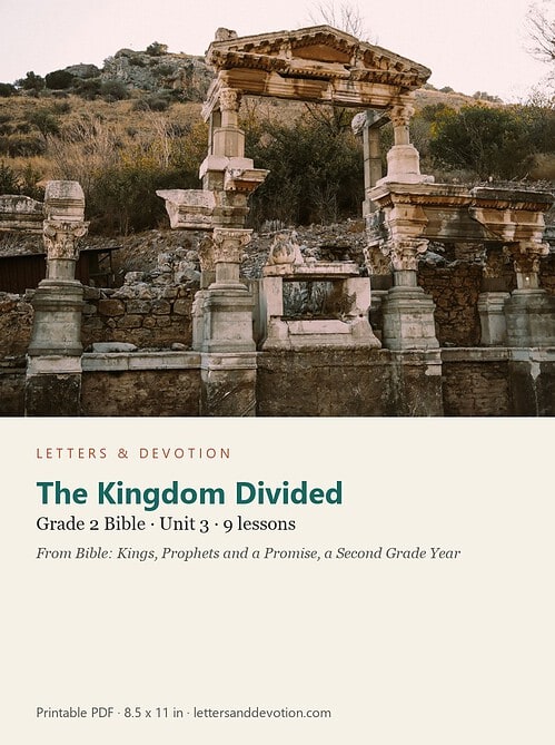 letters-devotion-g2_bible_kings_prophets-bible-u3.jpg The Kingdom Divided: Bible Unit 3, Grade 2 (Letters & Devotion)