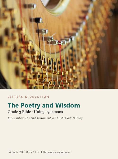 letters-devotion-g3_bible_old_testament_survey-bible-u3.jpg The Poetry and Wisdom: Bible Unit 3, Grade 3 (Letters & Devotion)