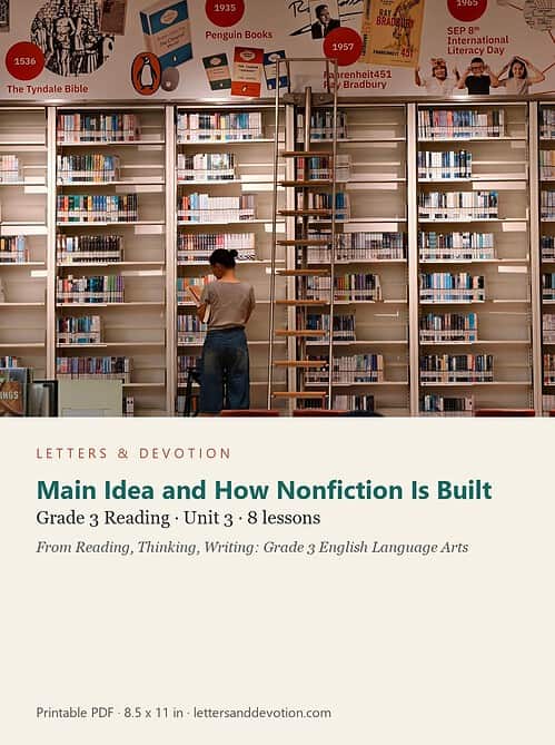 letters-devotion-g3_reading_thinking_writing_grade_3_english_language_arts-reading-u3.jpg Main Idea and How Nonfiction Is Built: Reading Unit 3, Grade 3 (Letters & Devotion)