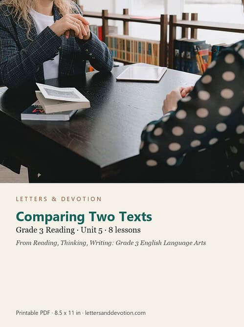 letters-devotion-g3_reading_thinking_writing_grade_3_english_language_arts-reading-u5.jpg Comparing Two Texts: Reading Unit 5, Grade 3 (Letters & Devotion)