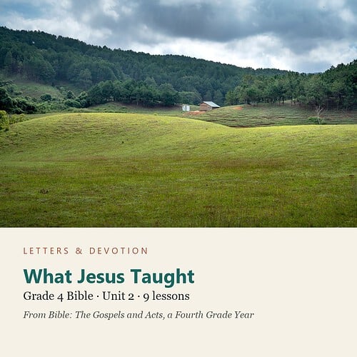letters-devotion-g4_bible_gospels_acts-bible-u2.jpg What Jesus Taught: Bible Unit 2, Grade 4 (Letters & Devotion)