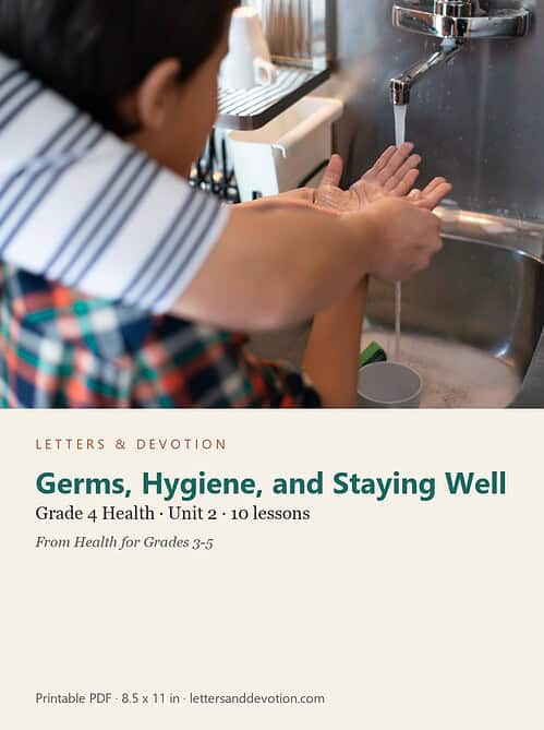 letters-devotion-g4_health_for_grades_3_5-health-u2.jpg Germs, Hygiene, and Staying Well: Health Unit 2, Grade 4 (Letters & Devotion)