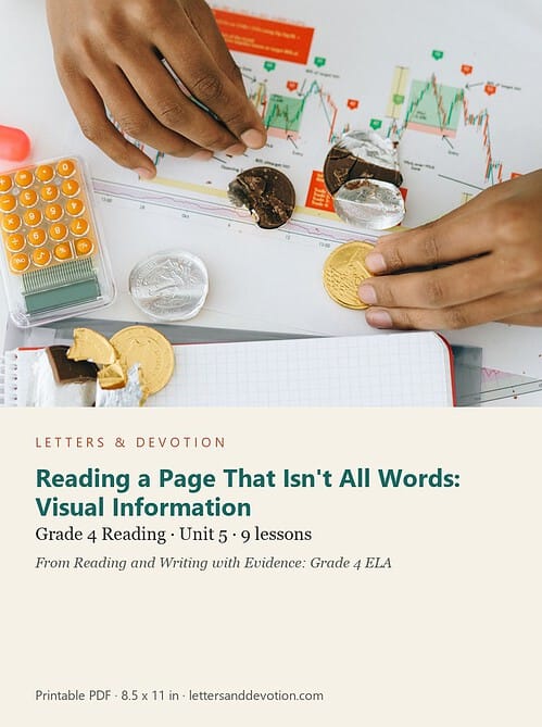 letters-devotion-g4_reading_and_writing_with_evidence_grade_4_ela-reading-u5.jpg Reading a Page That Isn't All Words: Visual Information: Reading Unit 5, Grade 4 (Letters & Devotion)