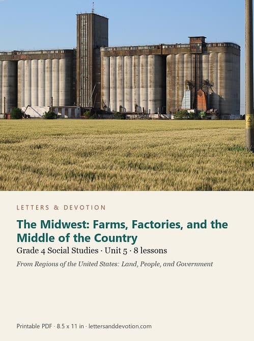 letters-devotion-g4_regions_of_the_united_states_land_people_and_government-social-studies-u5.jpg The Midwest: Farms, Factories, and the Middle of the Country: Social Studies Unit 5, Grade 4 (Letters & Devotion)
