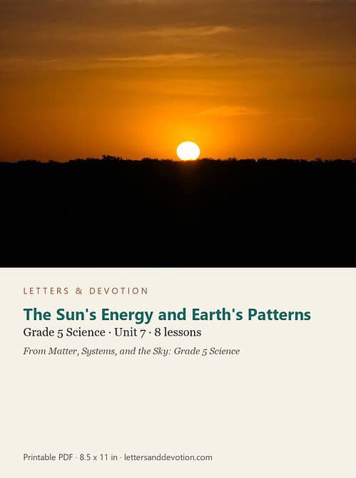 letters-devotion-g5_matter_systems_and_the_sky_grade_5_science-science-u7.jpg The Sun's Energy and Earth's Patterns: Science Unit 7, Grade 5 (Letters & Devotion)