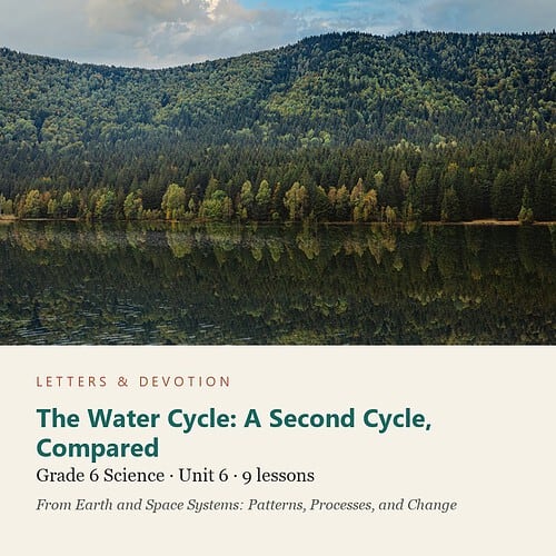 letters-devotion-g6_earth_and_space_systems_patterns_processes_and_change-science-u6.jpg The Water Cycle: A Second Cycle, Compared: Science Unit 6, Grade 6 (Letters & Devotion)