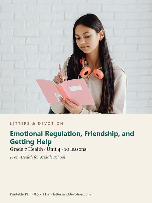 letters-devotion-g7_health_for_middle_school-health-u4.jpg Emotional Regulation, Friendship, and Getting Help: Health Unit 4, Grade 7 (Letters & Devotion)