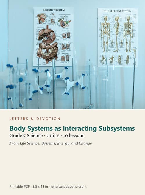 letters-devotion-g7_life_science_systems_energy_and_change-science-u2.jpg Body Systems as Interacting Subsystems: Science Unit 2, Grade 7 (Letters & Devotion)