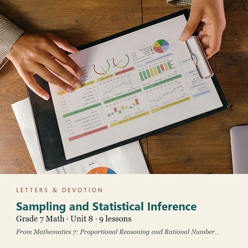 letters-devotion-g7_mathematics_7_proportional_reasoning_and_rational_number_systems-math-u8.jpg Sampling and Statistical Inference: Math Unit 8, Grade 7 (Letters & Devotion)