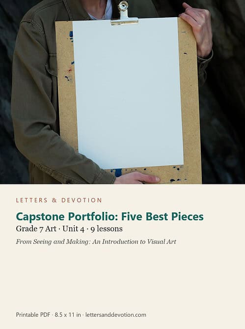letters-devotion-g7_seeing_and_making_an_introduction_to_visual_art-art-u4.jpg Capstone Portfolio: Five Best Pieces: Art Unit 4, Grade 7 (Letters & Devotion)