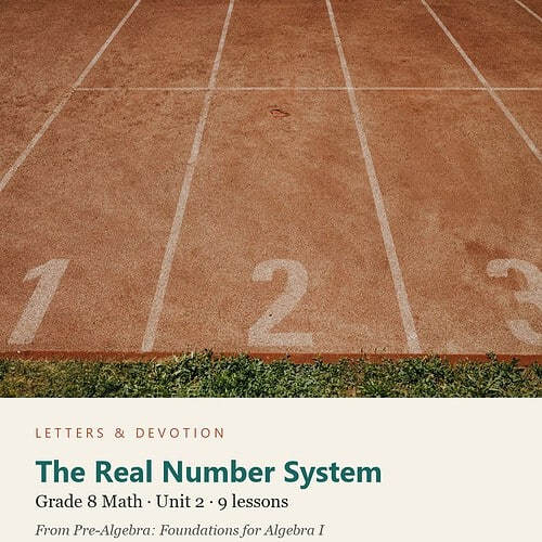 letters-devotion-g8_pre_algebra_foundations_for_algebra_i-math-u2.jpg The Real Number System: Math Unit 2, Grade 8 (Letters & Devotion)