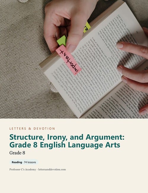 letters-devotion-g8_structure_irony_and_argument_grade_8_english_language_arts-cover-photo Letters & Devotion Grade 8: Structure, Irony, and Argument: Grade 8 English Language Arts
