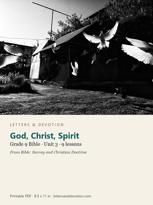 letters-devotion-g9_bible_survey_doctrine-bible-u3.jpg God, Christ, Spirit: Bible Unit 3, Grade 9 (Letters & Devotion)