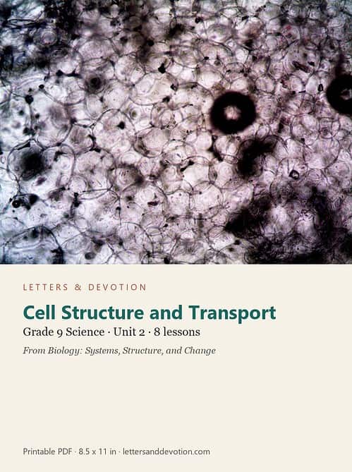letters-devotion-g9_biology_systems_structure_and_change_1-science-u2.jpg Cell Structure and Transport: Science Unit 2, Grade 9 (Letters & Devotion)