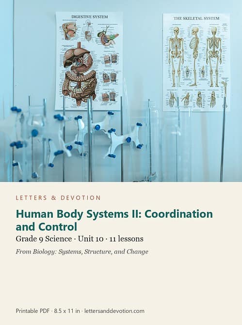 letters-devotion-g9_biology_systems_structure_and_change_2-science-u10.jpg Human Body Systems II: Coordination and Control: Science Unit 10, Grade 9 (Letters & Devotion)