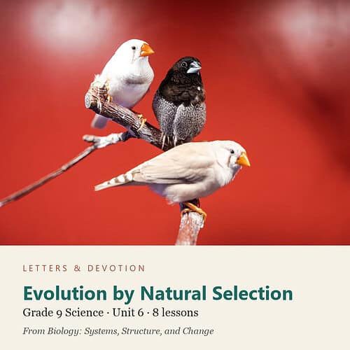 letters-devotion-g9_biology_systems_structure_and_change_2-science-u6.jpg Evolution by Natural Selection: Science Unit 6, Grade 9 (Letters & Devotion)