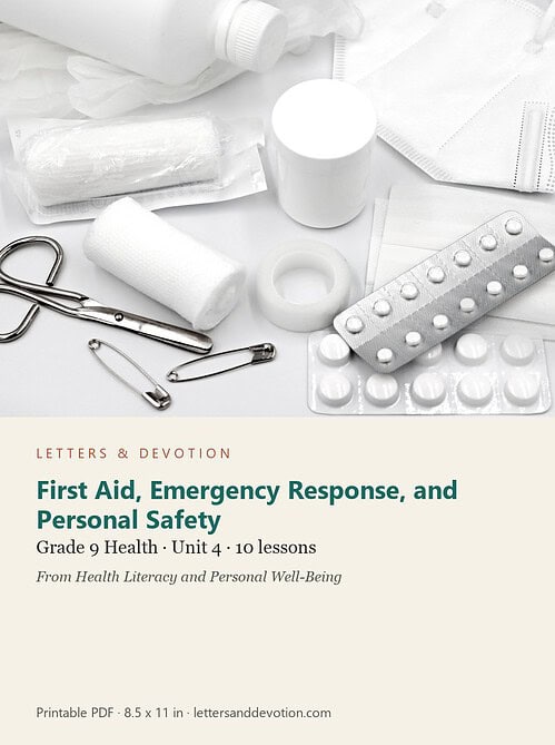 letters-devotion-g9_health_literacy_and_personal_well_being-health-u4.jpg First Aid, Emergency Response, and Personal Safety: Health Unit 4, Grade 9 (Letters & Devotion)
