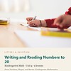 letters-devotion-gk_numbers_shapes_and_stories_kindergarten_mathematics-math-u4.jpg Child writing numbers to 20 during homeschooling math lesson with educational materials on a desk.