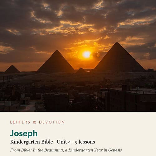 letters-devotion-k_bible_genesis-bible-u4.jpg Sunset over the pyramids of Giza in Egypt with dramatic clouds in the sky.