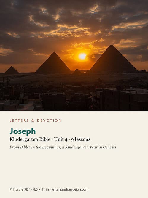 letters-devotion-k_bible_genesis-bible-u4.jpg Sunset over the pyramids of Giza in Egypt with dramatic clouds in the sky.