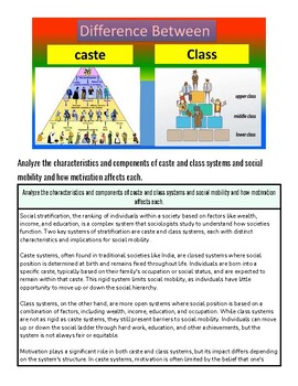 original-12109554-1.jpg Comparison of caste and class systems showing social hierarchy and mobility.