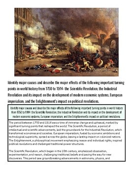 Historical painting depicting a chaotic scene of destruction with smoke, fallen objects, and distressed figures, illustrating the impact of war and conflict.