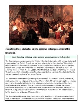 Historical painting depicting a religious and political gathering in a church setting with clergy and congregation.