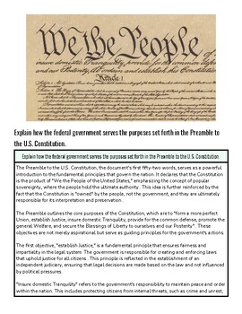 Close-up of the U.S. Constitution's preamble, highlighting the words "We the People" in a historic document.