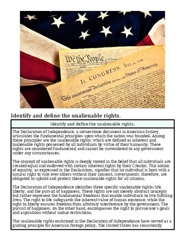U.S. Constitution and American flag symbolizing constitutional rights and freedoms.