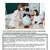 original-12611114-1.jpg Teacher and students examining a globe in a classroom, discussing geography and responsible travel.