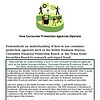 original-12664375-1.jpg Illustration of how consumer protection agencies operate, showing various figures and symbols representing research, regulation, and enforcement activities.
