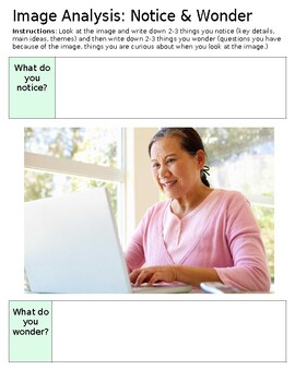 Smiling woman using a laptop at home, engaging in homeschooling activities with sunlight streaming through the window.