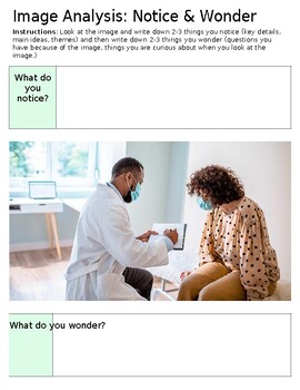 A healthcare professional and a young girl having a discussion in a bright, modern clinic setting.