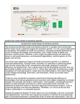 Global trade routes map showing economic and geopolitical forces impacting international trade and supply chains.