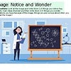 Teacher explaining science concepts with a chalkboard filled with chemical formulas and diagrams in a classroom setting.