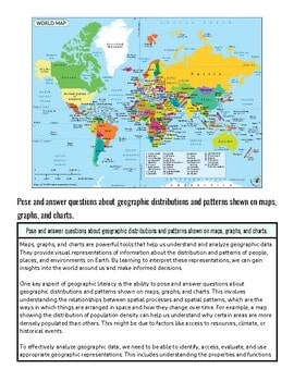 World map showing geographic distributions and patterns with colorful regions and labels.