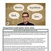 original-12784140-1.jpg Young scientist with glasses and a lab coat, surrounded by speech bubbles with scientific terms like theory, hypothesis, fact, law.
