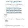 original-14072318-1.jpg Homeschool Resource Co. educational worksheet for grade 7 students focusing on multiple choice questions about the relationship between 'happy' and 'happy' in context.