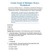 Homeschool Resource Co. educational worksheet for grade 6 multiple choice questions on reading comprehension and vocabulary.