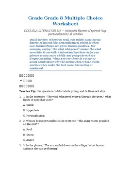 Homeschool Resource Co. educational worksheet for grade 6 with multiple-choice questions on sentence structure and punctuation.