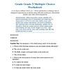 original-14160838-1.jpg Homeschool Resource Co. educational worksheet for grade 5 with multiple choice questions on writing and language skills.