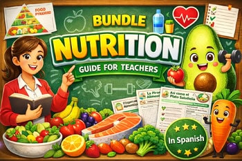 original-15097321-1.jpg 1st Grade: Hydration And Energy (Nutrition) Weekly Bundle | Spanish Resource