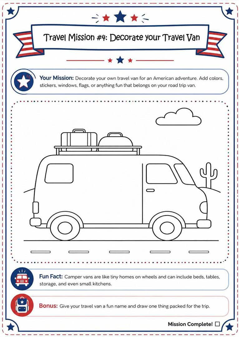 America Art Activity Book for Kids Ages 4-8 | Printable America ...