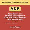 scrubready-nursing-bone-tissue-and-skeletal-development-anatomy-and-physiology-.jpg Educational resource cover for 11th grade to adult bone tissue and skeletal development practice questions with answer key.