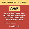 scrubready-nursing-g-protein-camp-and-ip3-second-messenger-pathway-worksheet-wi.jpg Educational resource cover page for 12th grade higher education on A&P, G Protein, cAMP, and IP3 practice questions with answer key.