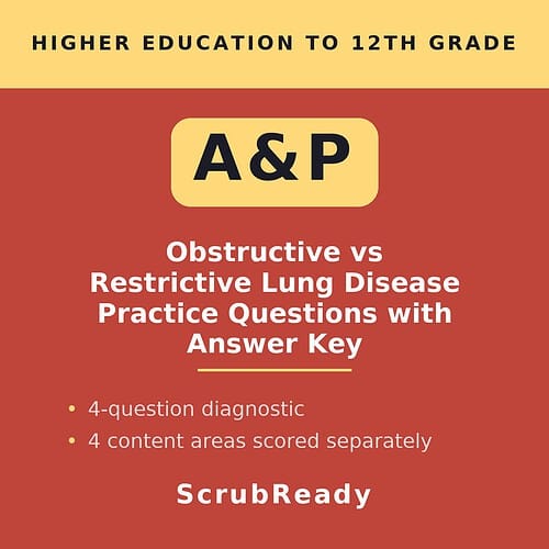 scrubready-nursing-obstructive-vs-restrictive-lung-disease-case-scenarios-for-a.jpg Educational resource on obstructive vs restrictive lung disease with practice questions and answer key for higher education to 12th grade.