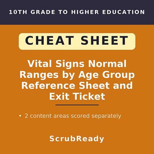 scrubready-nursing-vital-signs-normal-ranges-quick-sheet-by-age-group-with-self.jpg Homeschool Resource Co. cheat sheet on vital signs normal ranges by age group for 10th grade to higher education.