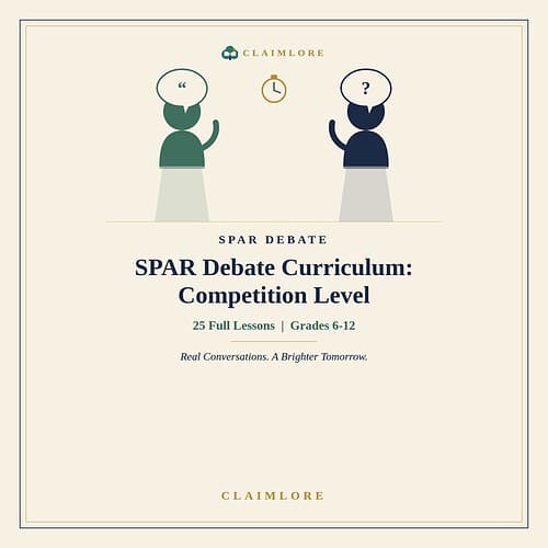 spar-competition-cover SPAR Debate Curriculum: Competition Level | 25 Lessons | ClaimLore